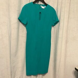 Diane Von Furstenberg Teal Mini Dress